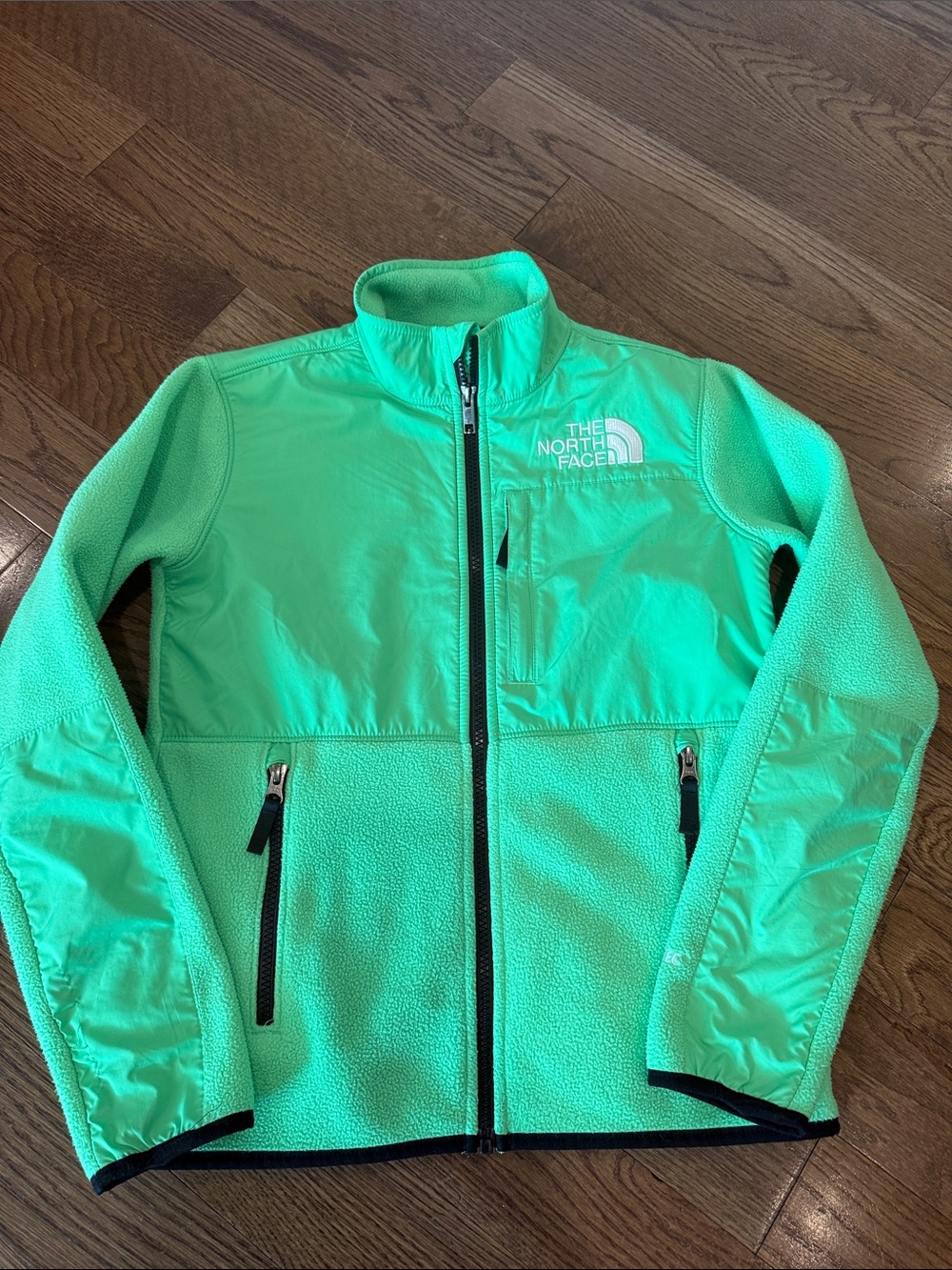 The North Face Kids Lime Green Full-Zip Fleece Jacket